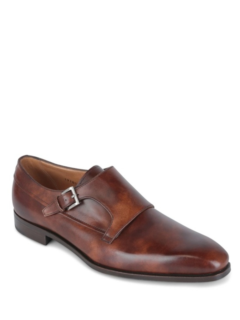 Gravati Dark Brown Single Monk Strap Leather Dress Shoe Size 12 Excellent Cdtn